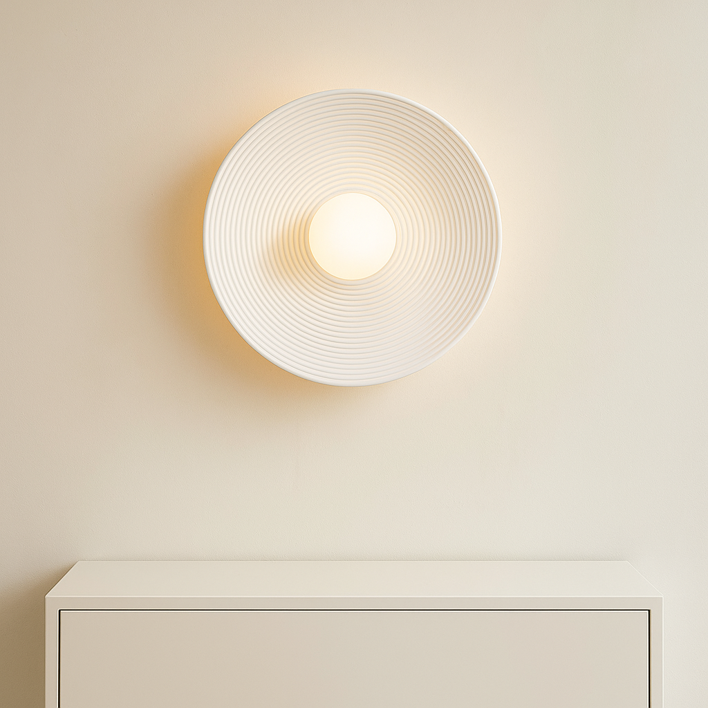 LumiRétro™ – Applique Murale Ronde au Charme Nordique