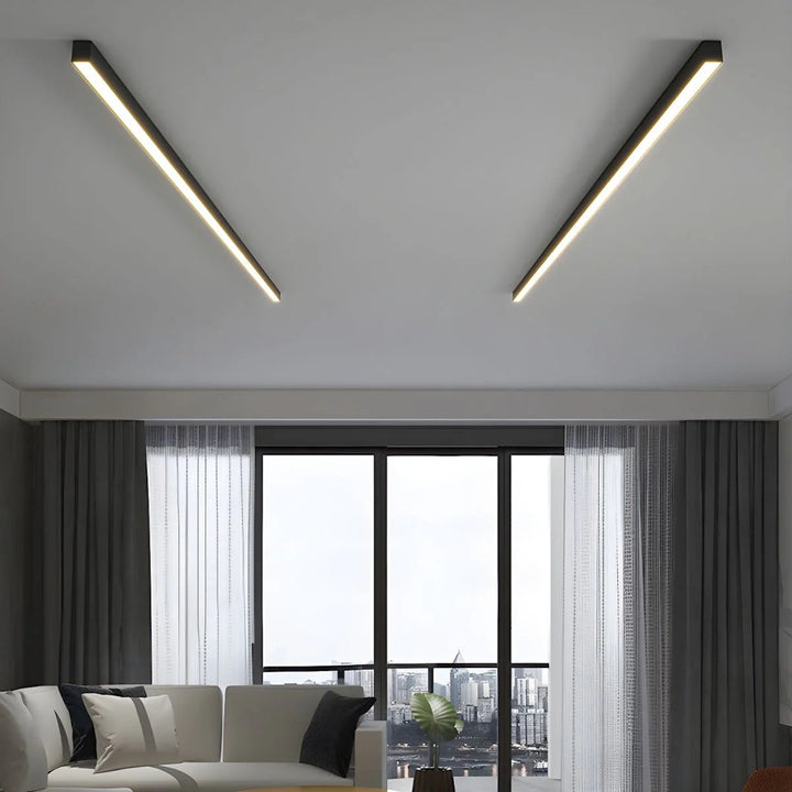 LinéaLux™ – Plafonnier Long Minimaliste et Moderne
