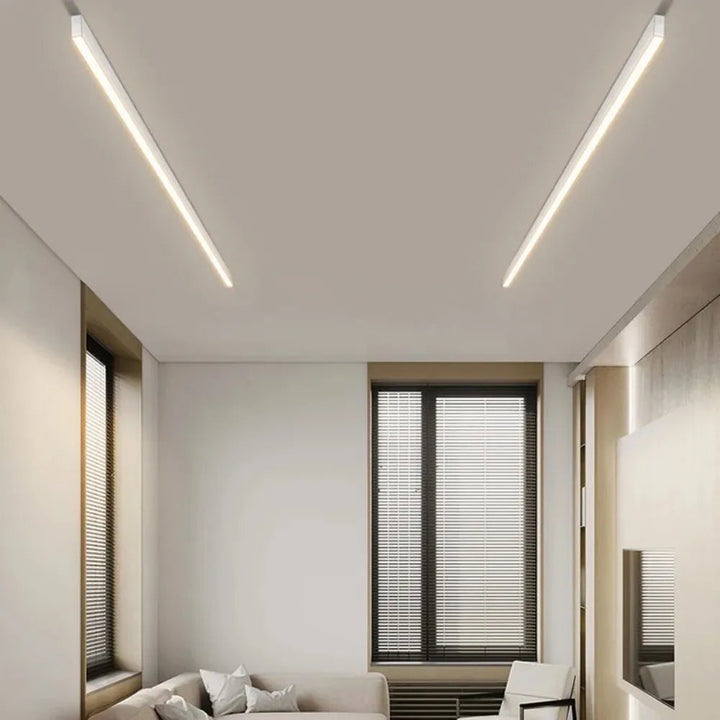 LinéaLux™ – Plafonnier Long Minimaliste et Moderne