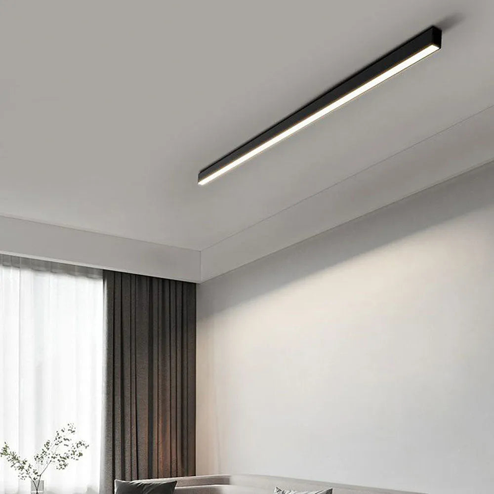 LinéaLux™ – Plafonnier Long Minimaliste et Moderne