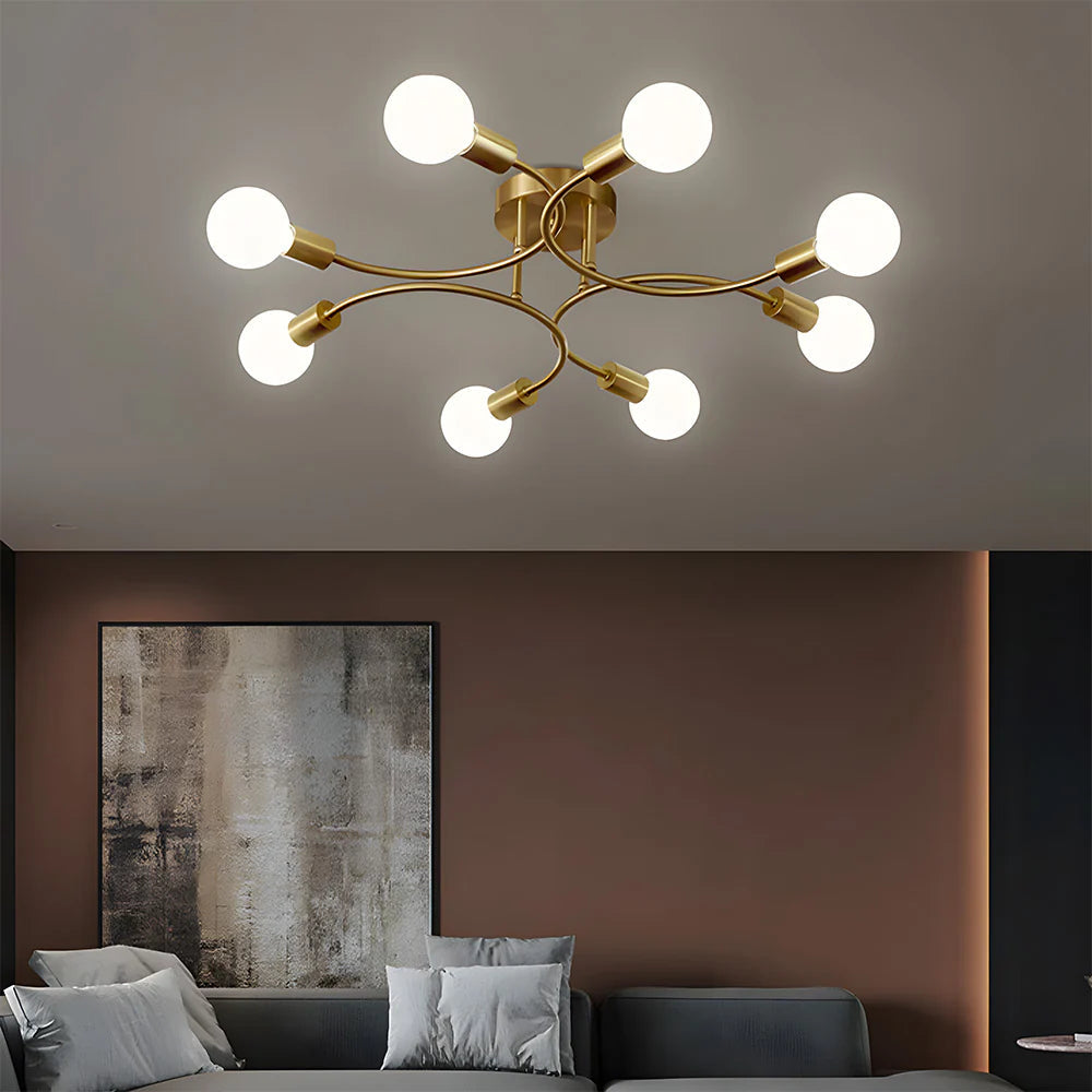 Polylume™ – Plafonnier Créatif au Design Multi-Lumière