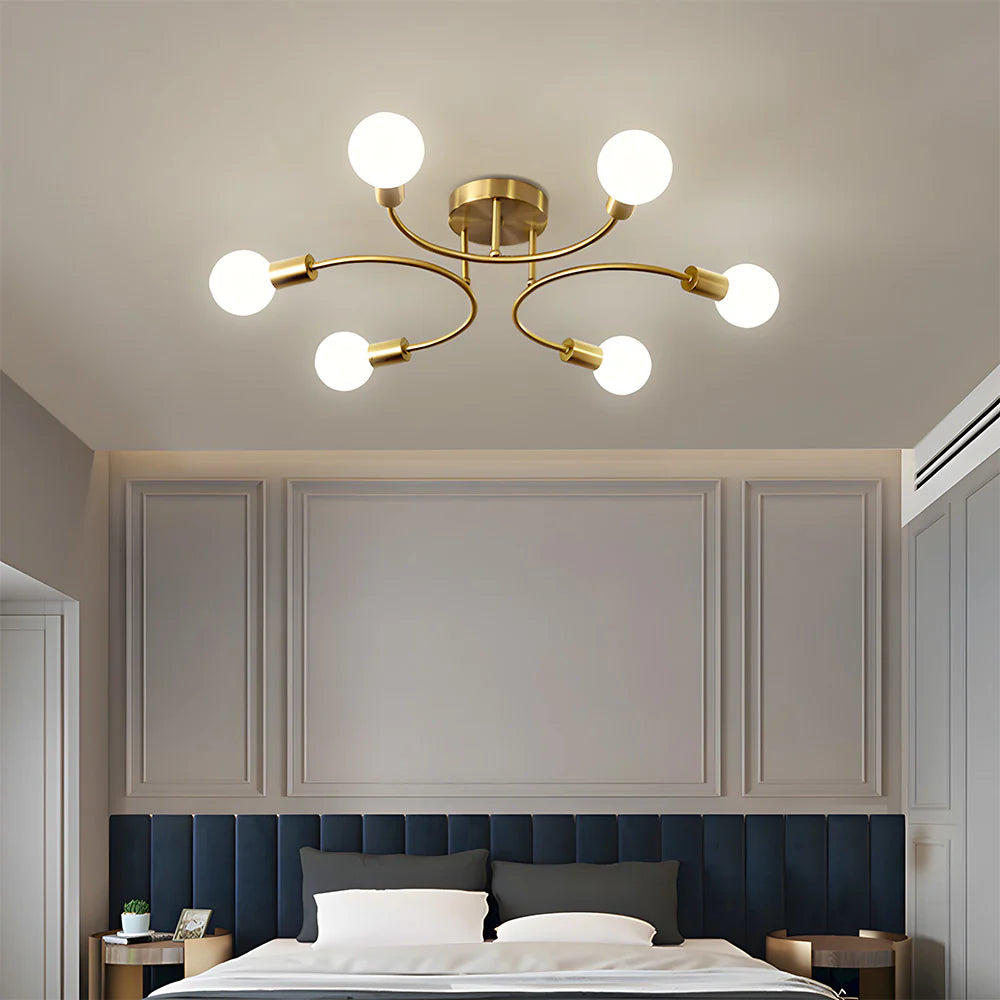 Polylume™ – Plafonnier Créatif au Design Multi-Lumière