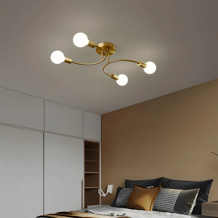Polylume™ – Plafonnier Créatif au Design Multi-Lumière