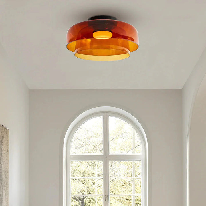 LustreKaléïdo™ – Éclairage de Plafond en Vitrail Créatif