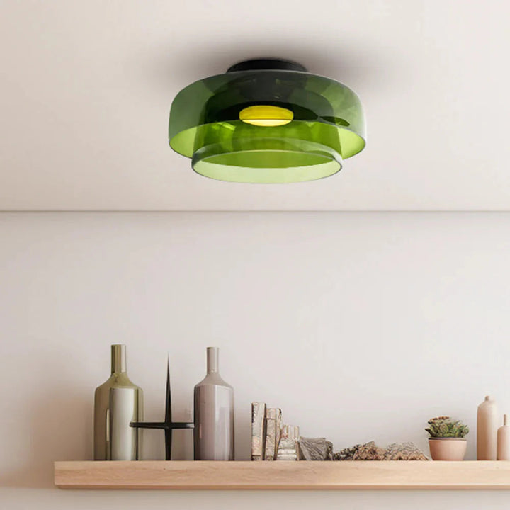 LustreKaléïdo™ – Éclairage de Plafond en Vitrail Créatif