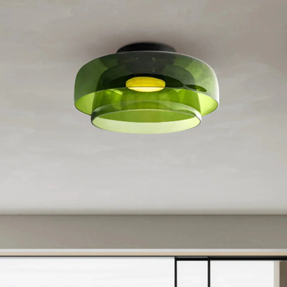 LustreKaléïdo™ – Éclairage de Plafond en Vitrail Créatif