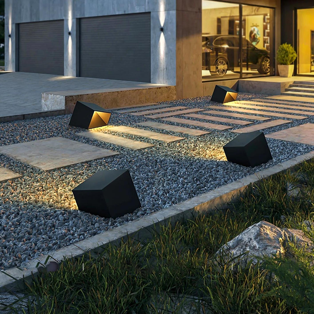 CubeLuxe™ – Lampe Solaire Design Cube pour Extérieur