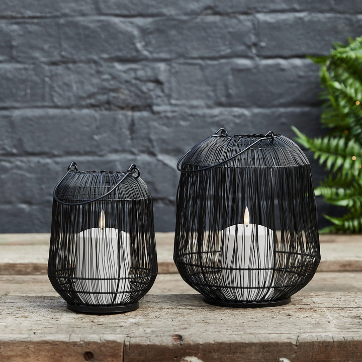 Lot de 2 Lanternes de Jardin Antonio à Bougies LED