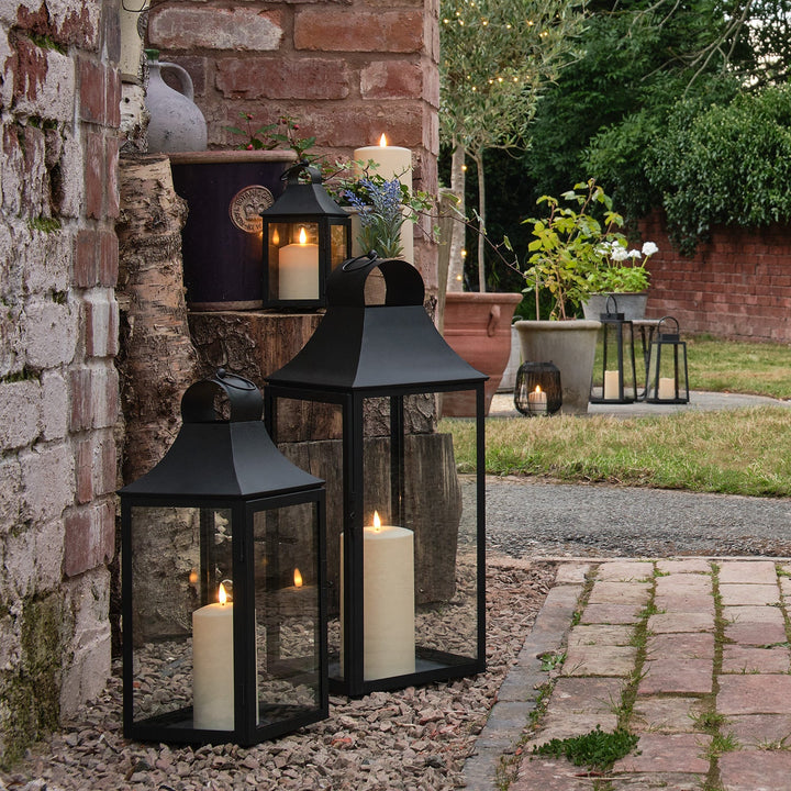 LumiJardin™ – Lot de 3 Lanternes LED Style Bougie