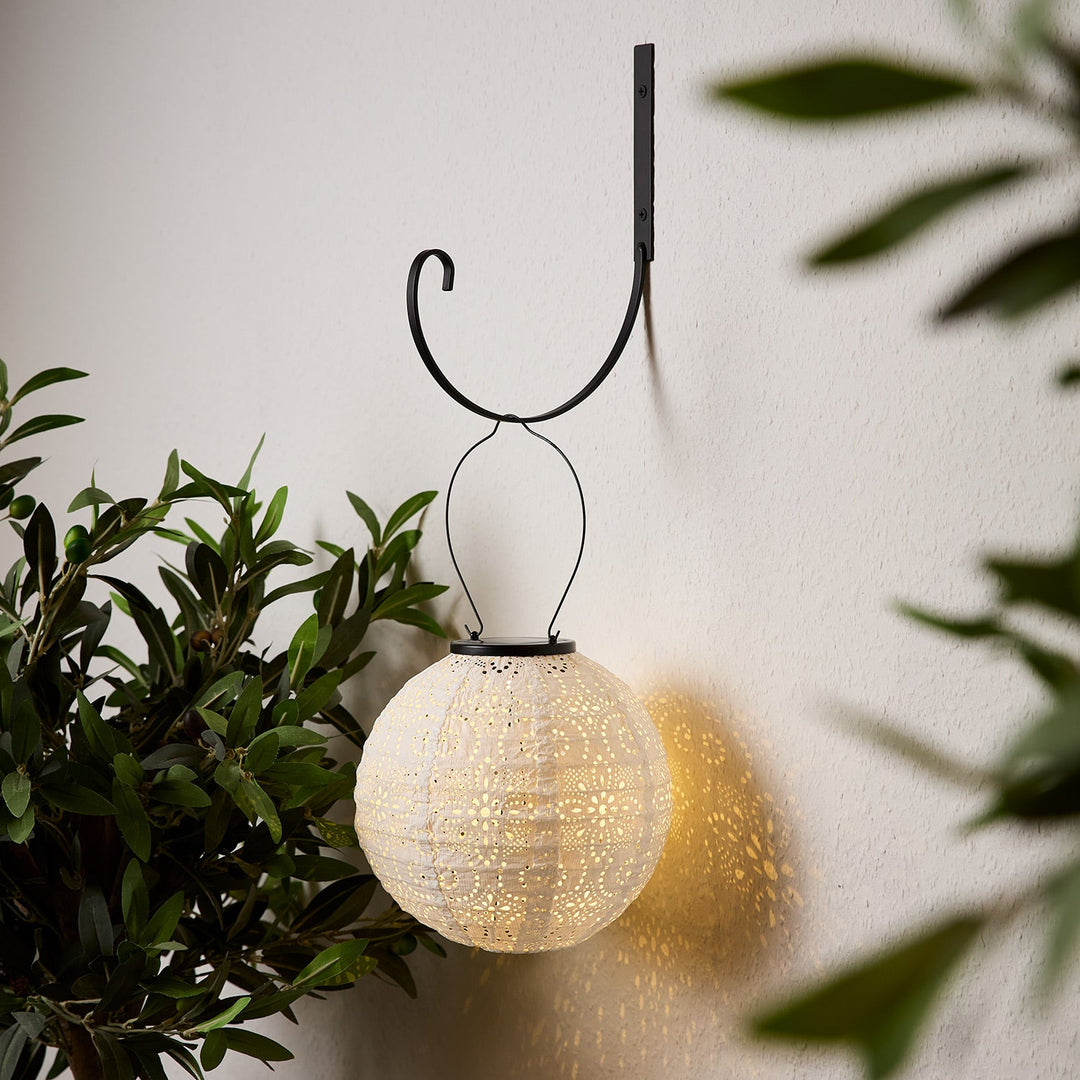 Éclat de Soie™ – Lampion Solaire Léger avec Crochet