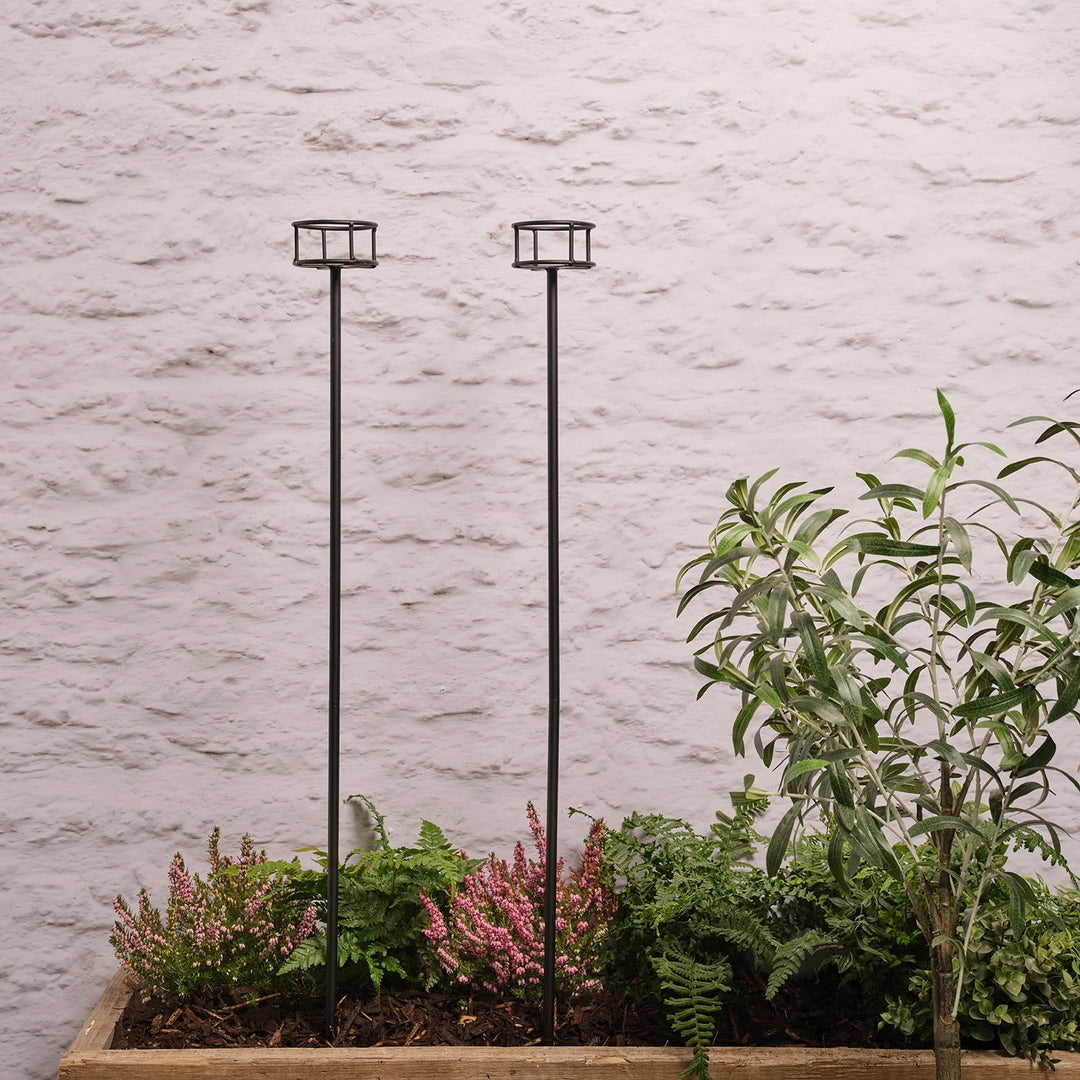 PiqueLumière™ – Ensemble de 2 Supports Photophores Jardin