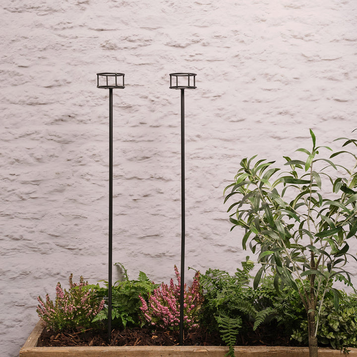 PiqueLumière™ – Ensemble de 2 Supports Photophores Jardin