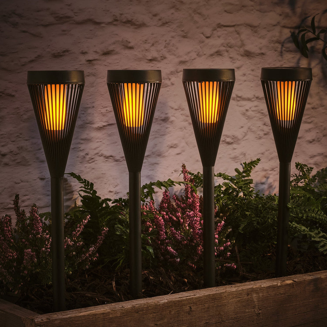 FlamTorch™ – 4 Torches Solaires à Effet Flamme Dansant