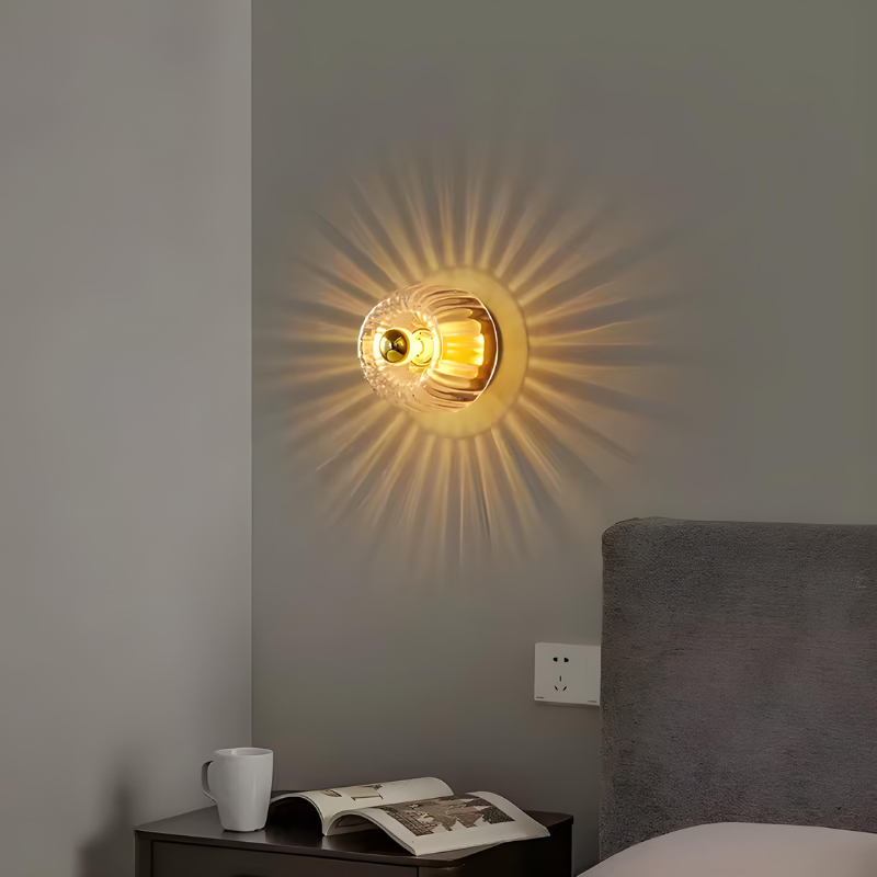 RayonVerre™ – Luminaire Mural Soleil en Verre