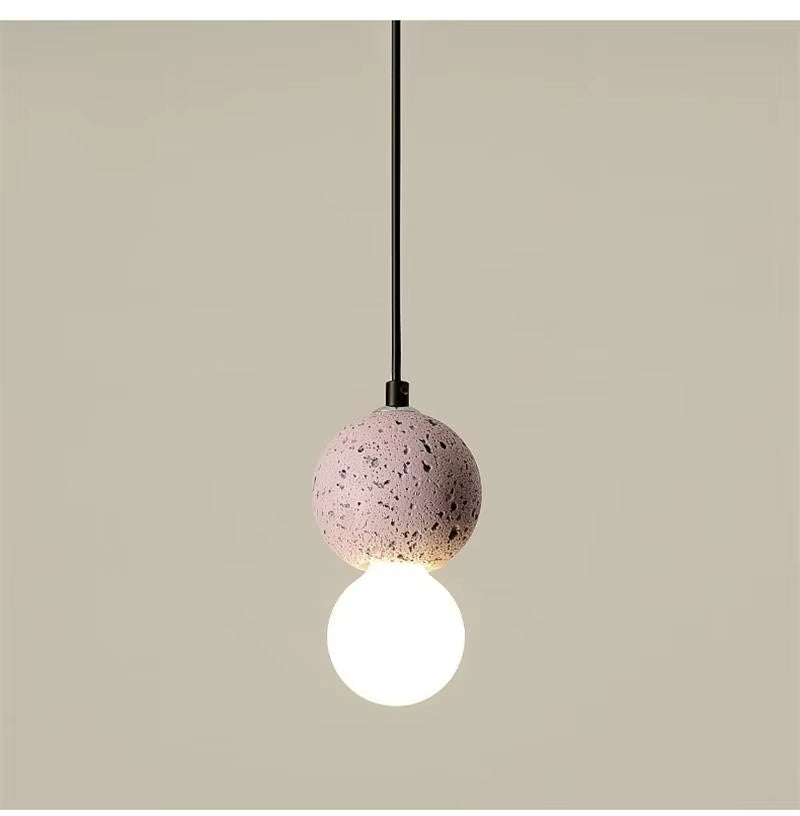 LumiZzo™ – Suspension Épurée avec Finition Terrazzo