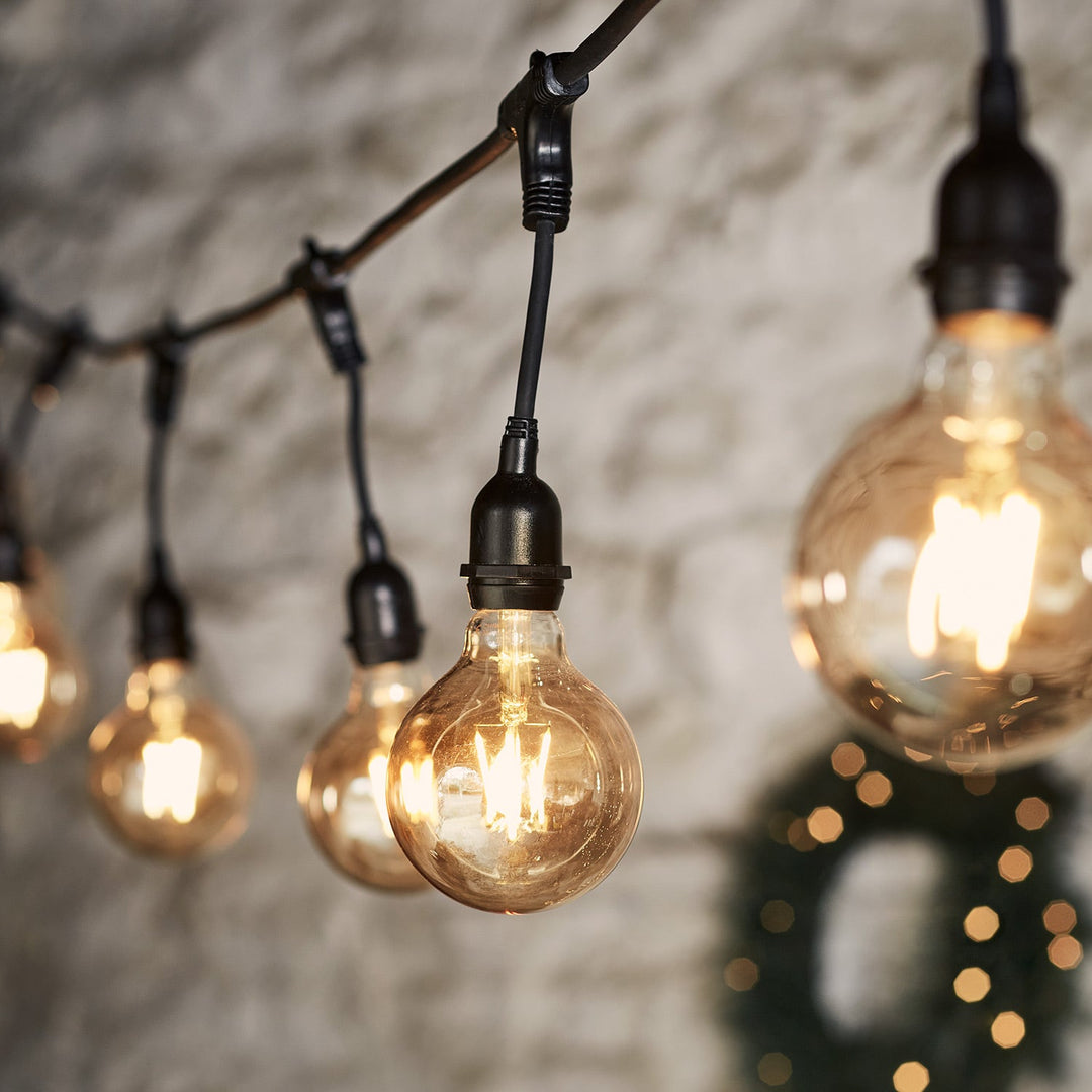 Bulle de Lumière™ – Guirlande Festive à Grandes Ampoules Transparentes