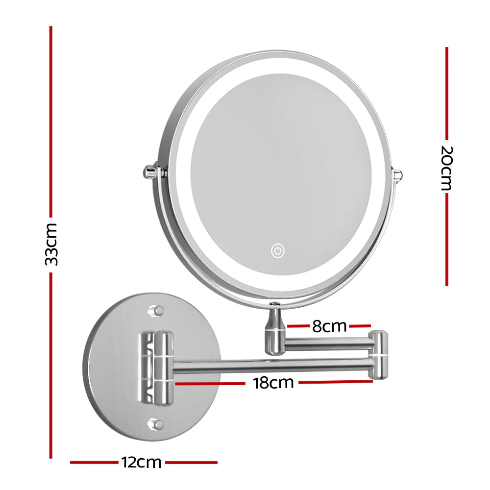 MiroLumi™ – Miroir Mural LED à Trois Tons Réglables