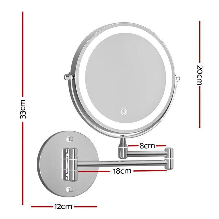 MiroLumi™ – Miroir Mural LED à Trois Tons Réglables