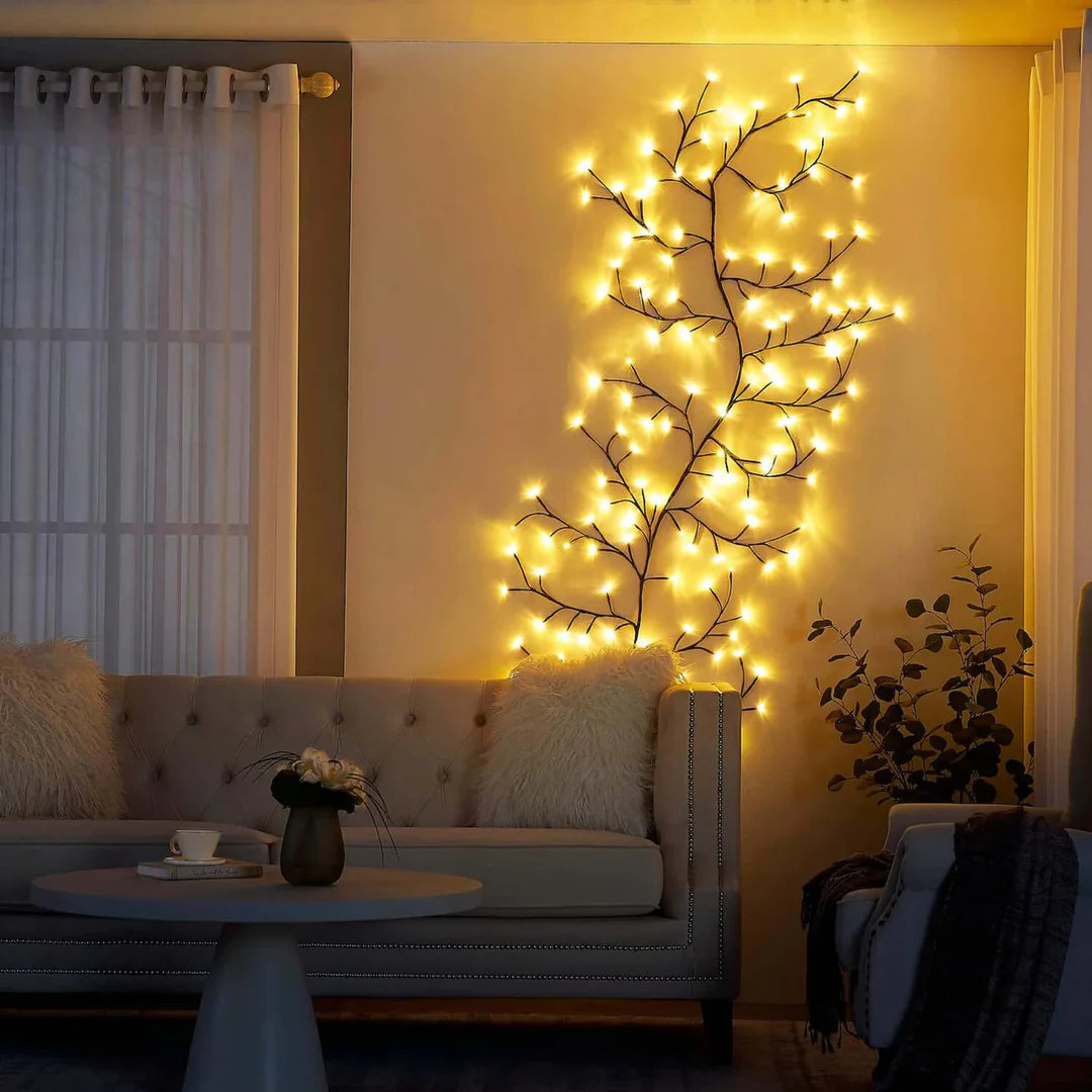 LumiCerise™ – Lampe Murale Poétique aux Tons Cerisiers