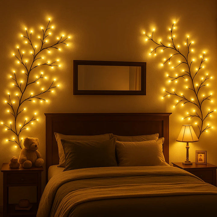 LumiCerise™ – Lampe Murale Poétique aux Tons Cerisiers