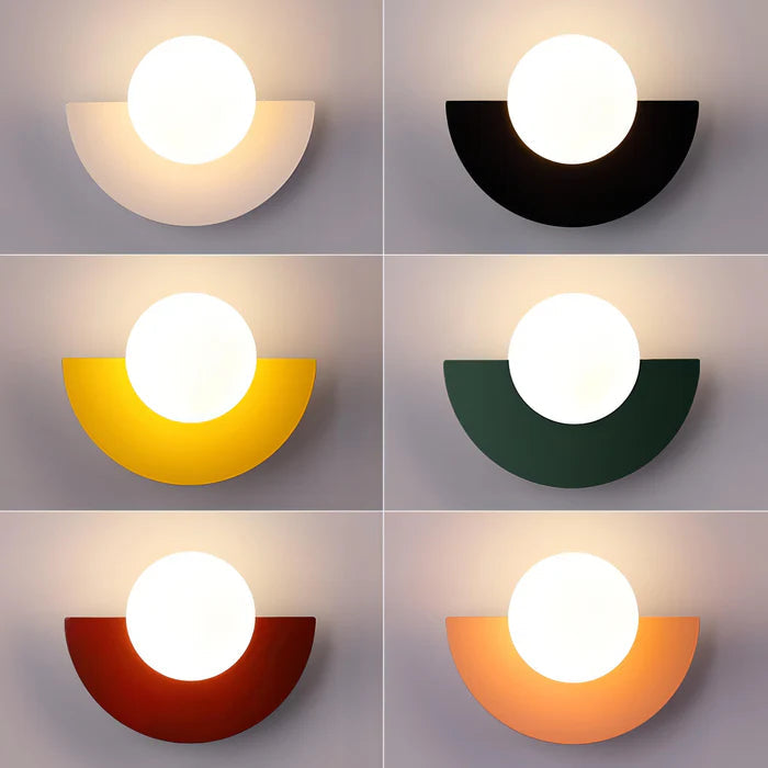 HémisLumi™ – Applique Murale Contemporaine en Demi-Sphère