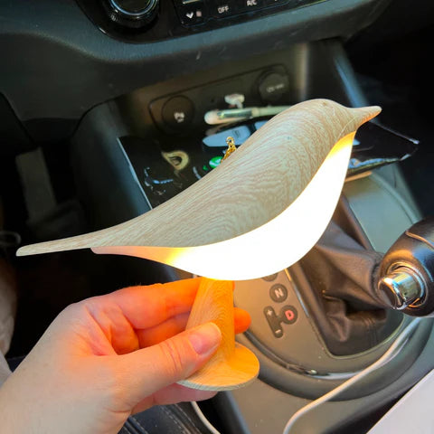 AileBois™ – Lampe de Table Naturelle au Design Oiseau