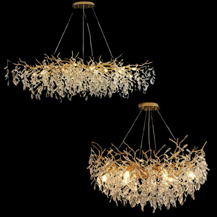PrestigeCiel™ – Chandelier de Plafond Élégant et Étincelant
