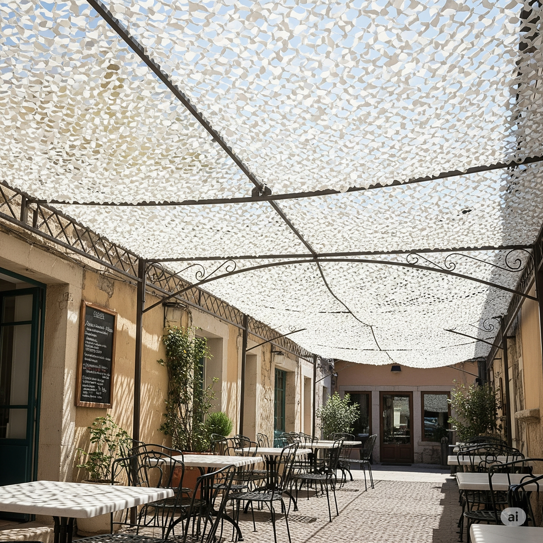 SnowNet™ – Filet de Camouflage Blanc Hivernal