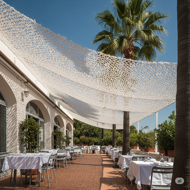 SnowNet™ – Filet de Camouflage Blanc Hivernal