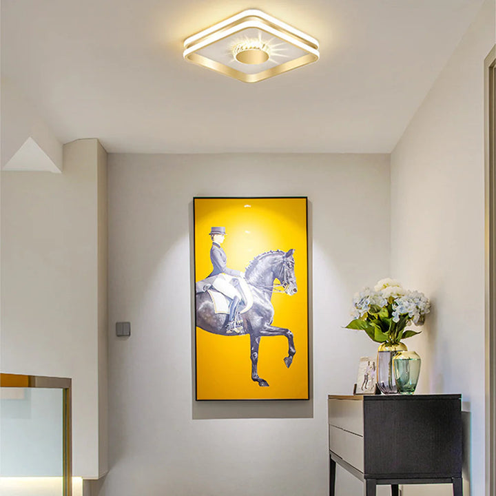 Clartéa™ – Plafonnier Chic et Lumineux en Cristaux Scintillants
