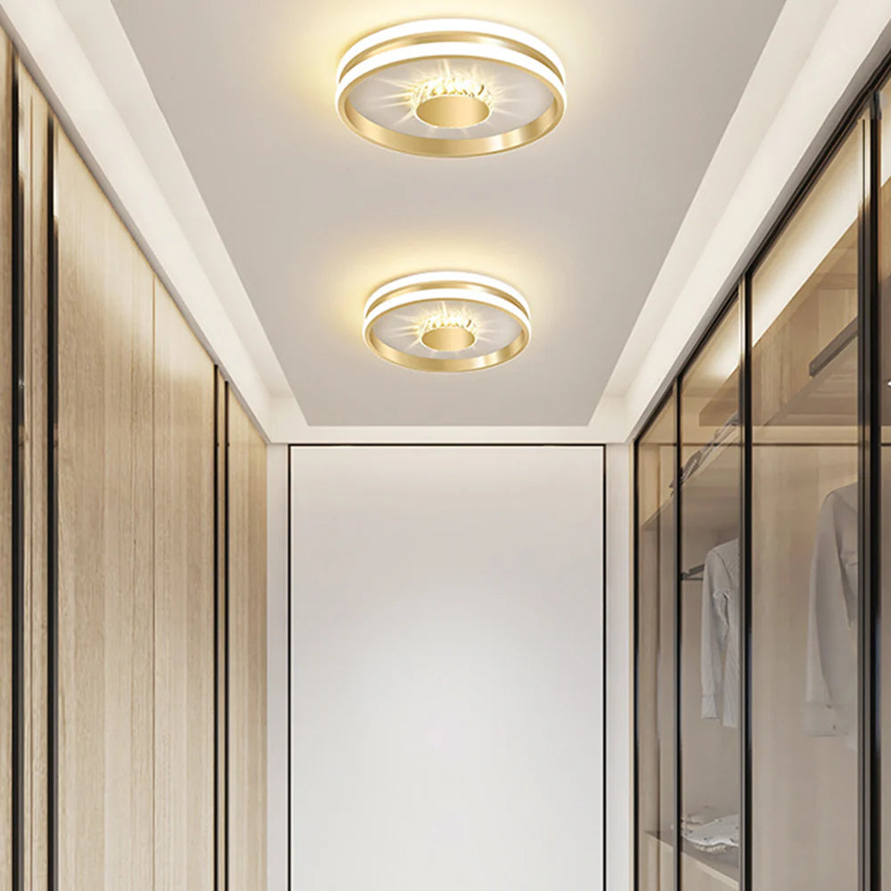 Clartéa™ – Plafonnier Chic et Lumineux en Cristaux Scintillants