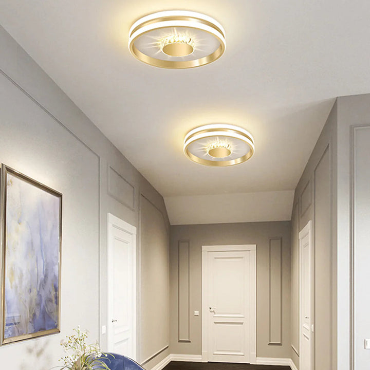 Clartéa™ – Plafonnier Chic et Lumineux en Cristaux Scintillants