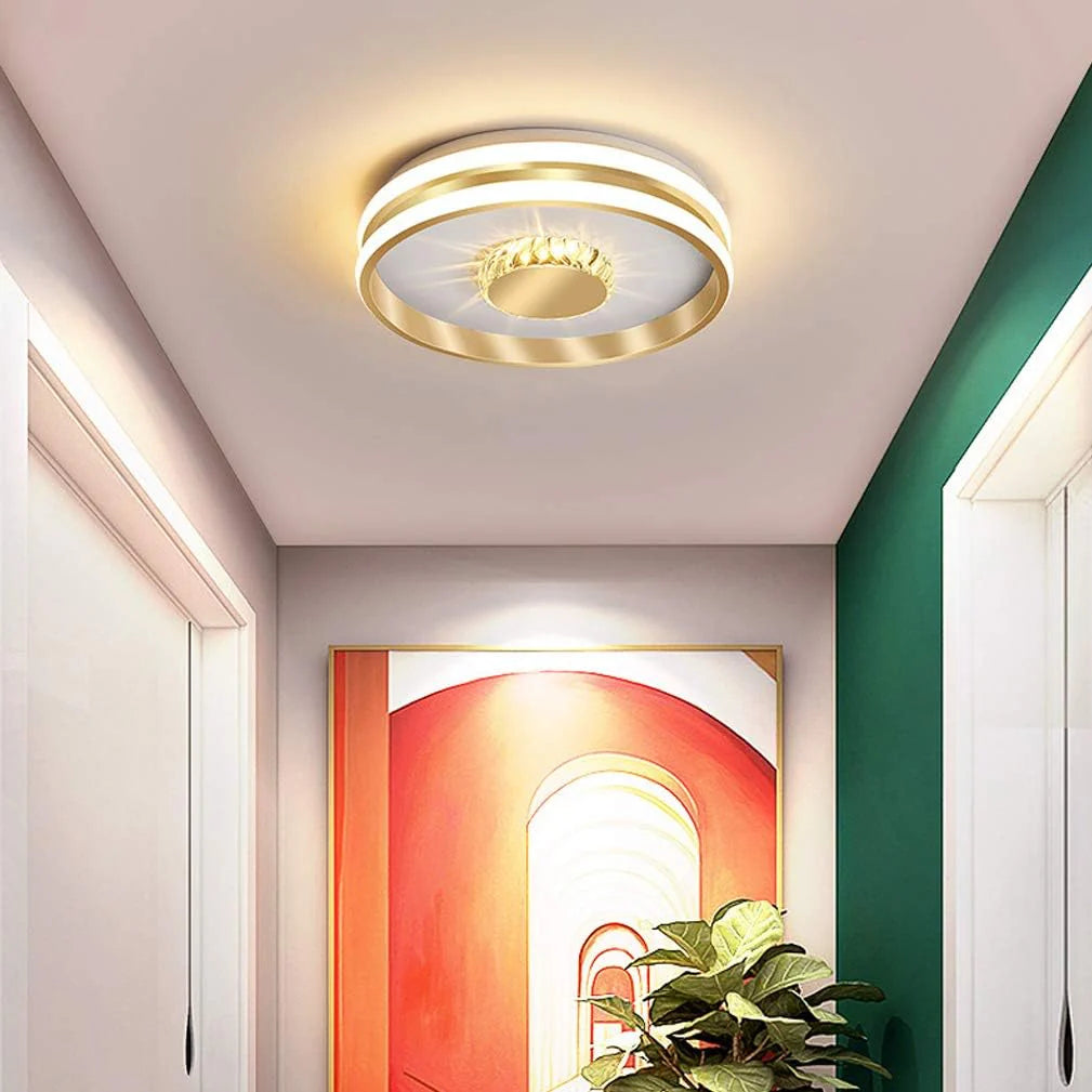 Clartéa™ – Plafonnier Chic et Lumineux en Cristaux Scintillants