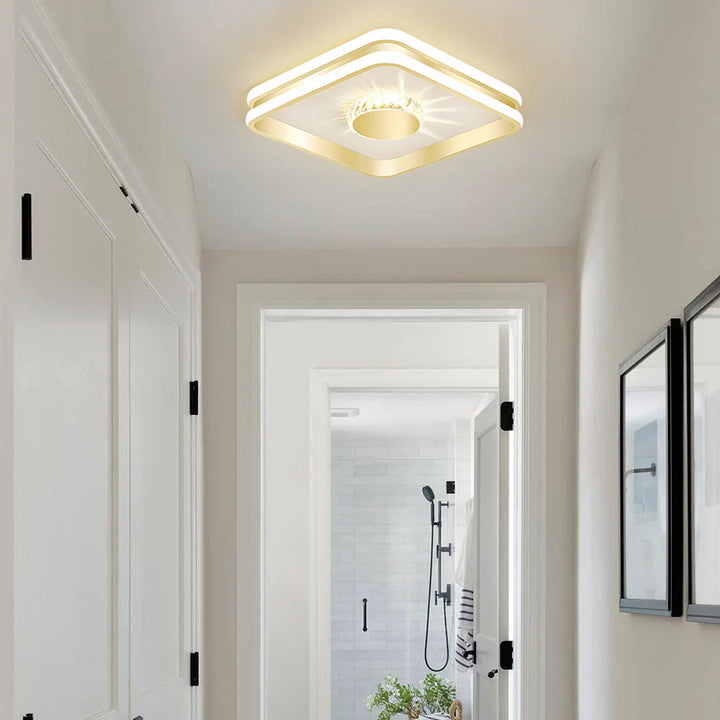Clartéa™ – Plafonnier Chic et Lumineux en Cristaux Scintillants