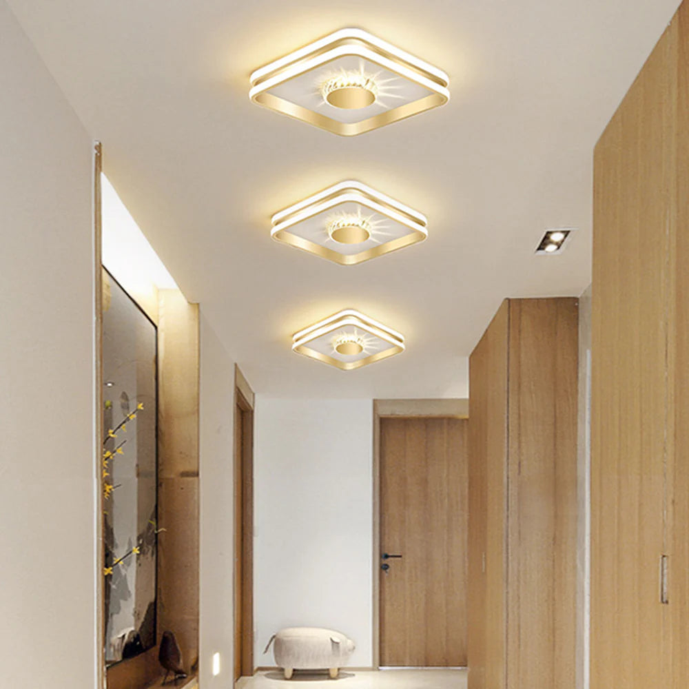 Clartéa™ – Plafonnier Chic et Lumineux en Cristaux Scintillants