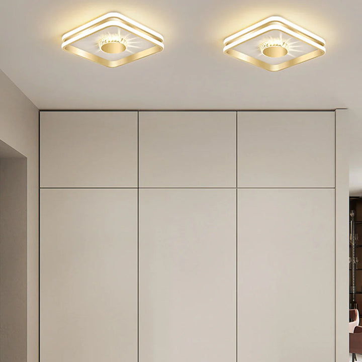 Clartéa™ – Plafonnier Chic et Lumineux en Cristaux Scintillants