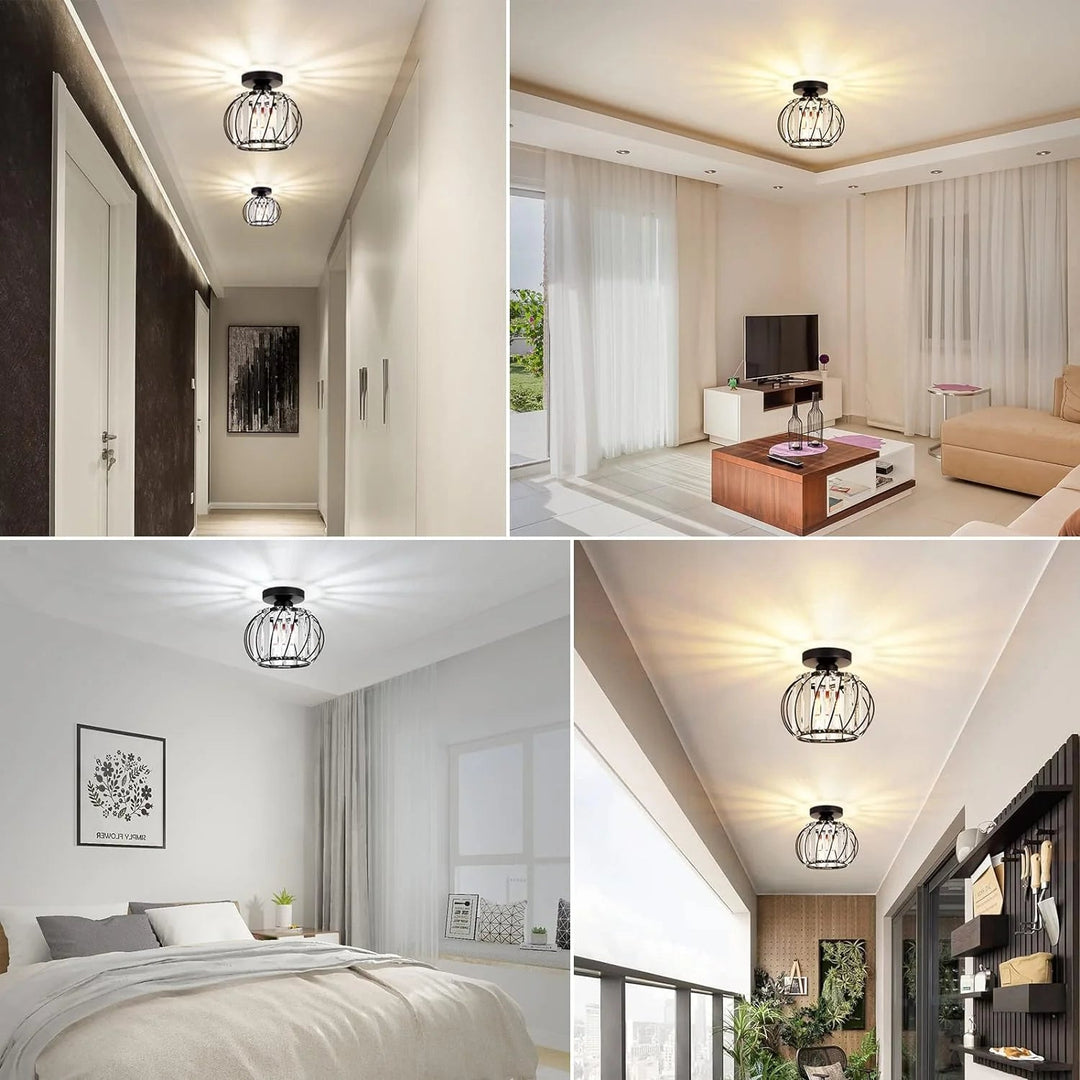 VerriLume™ – Suspension Moderne en Verre Façon Lanterne