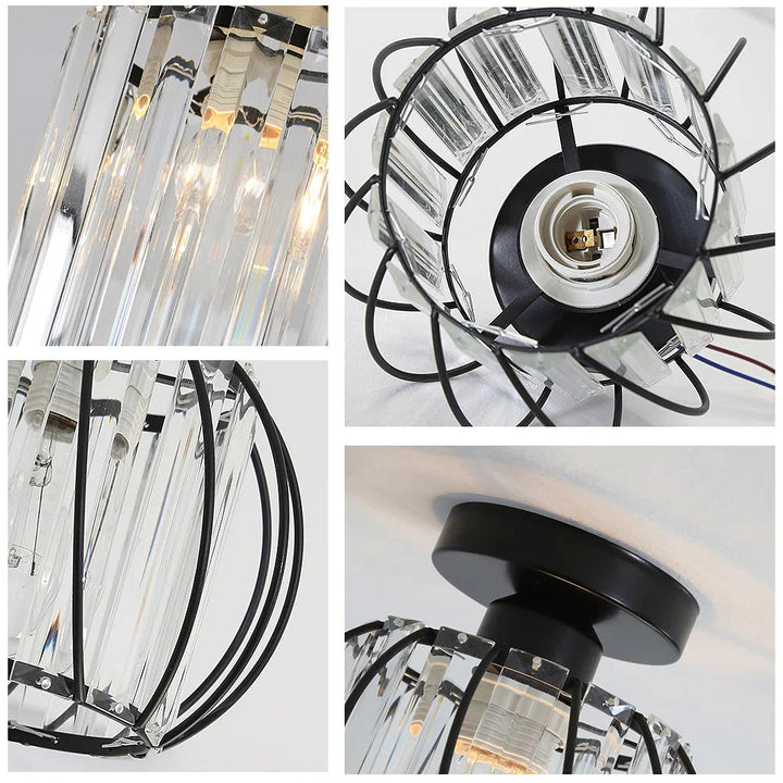 VerriLume™ – Suspension Moderne en Verre Façon Lanterne