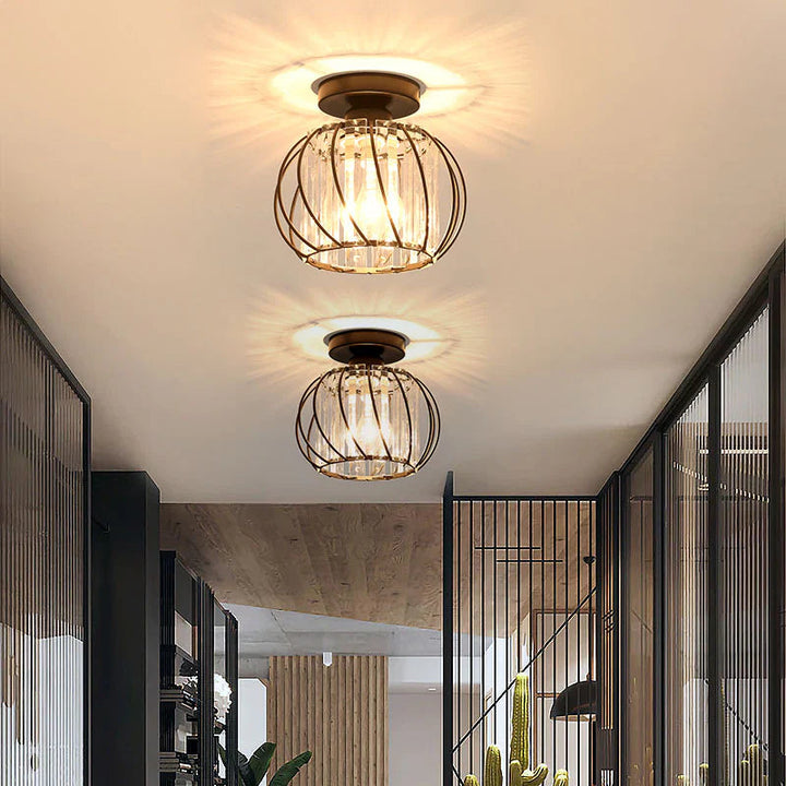 VerriLume™ – Suspension Moderne en Verre Façon Lanterne