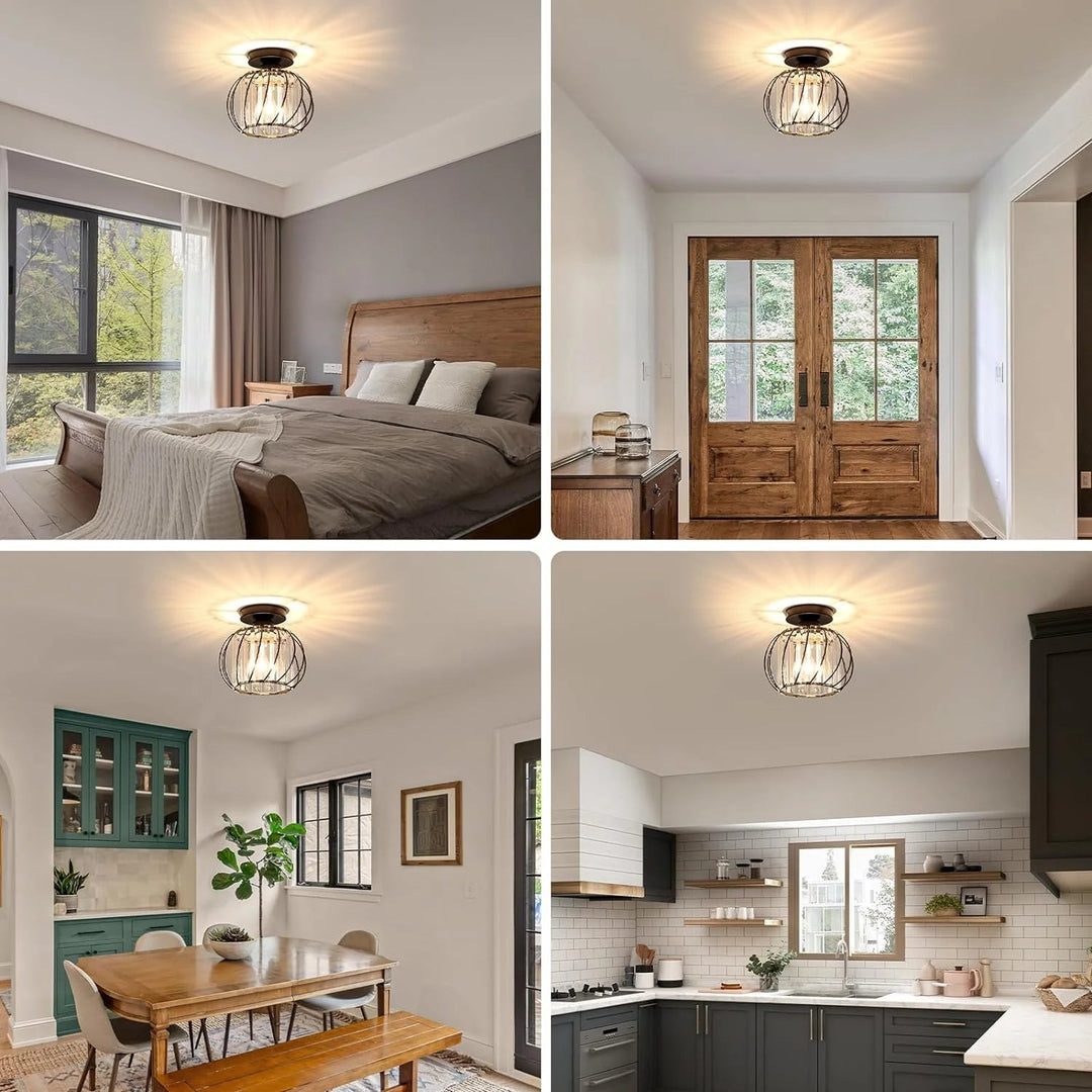 VerriLume™ – Suspension Moderne en Verre Façon Lanterne