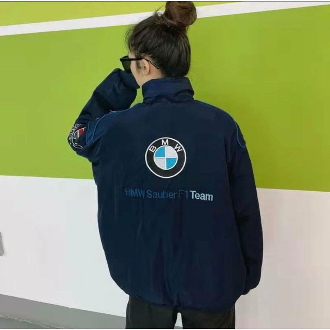 TrackLine™ – Veste Vintage Course Unisexe Édition BMW