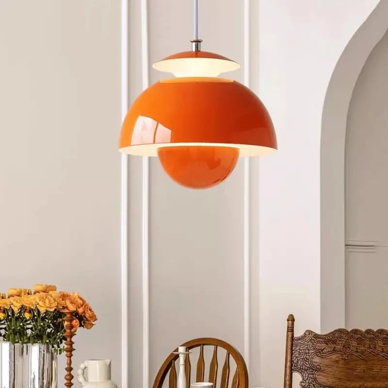 LumiBourgeon™ – Lustre Créatif au Design Floral Rétro