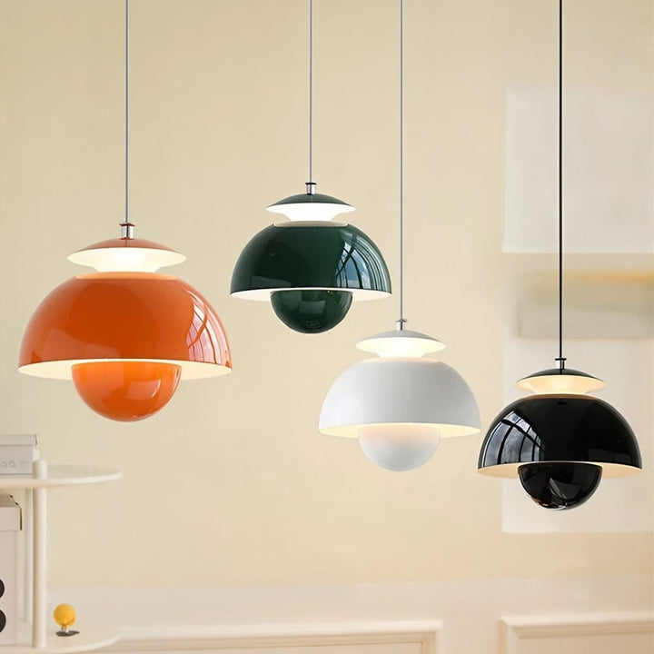 LumiBourgeon™ – Lustre Créatif au Design Floral Rétro