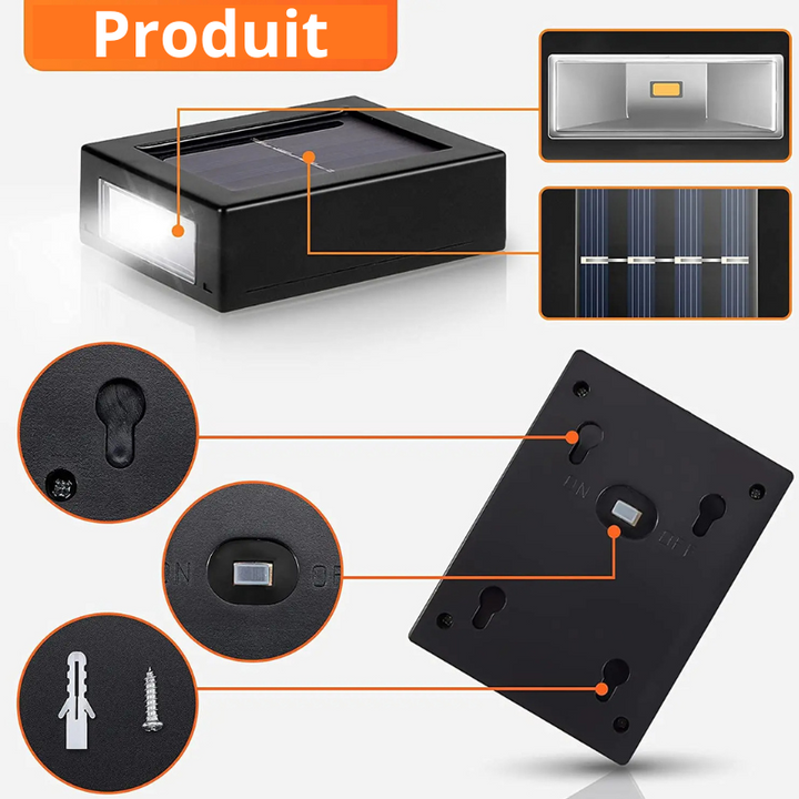 EcoLumière™ – Lampes Solaires Murales Haute Protection