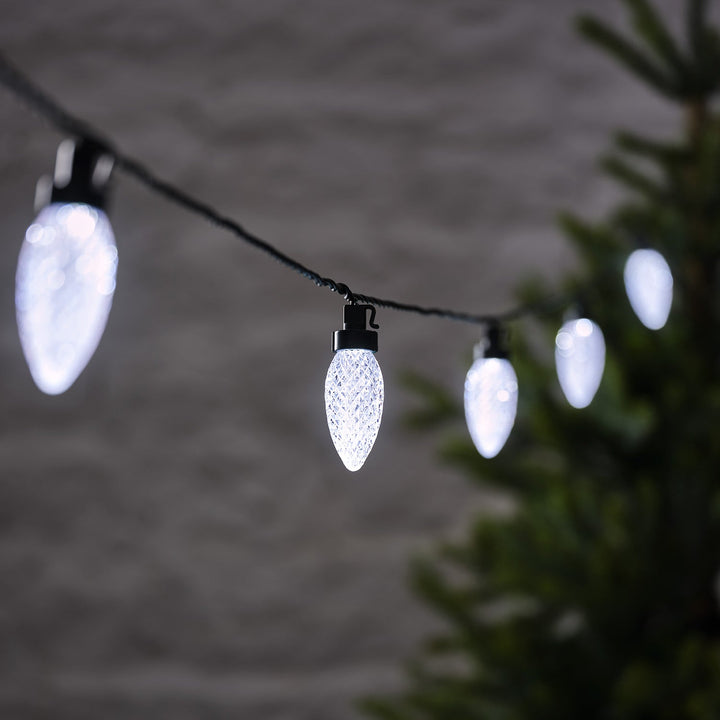 Lumière Boréale™ – Guirlande Jardin Style Pin avec Piquets