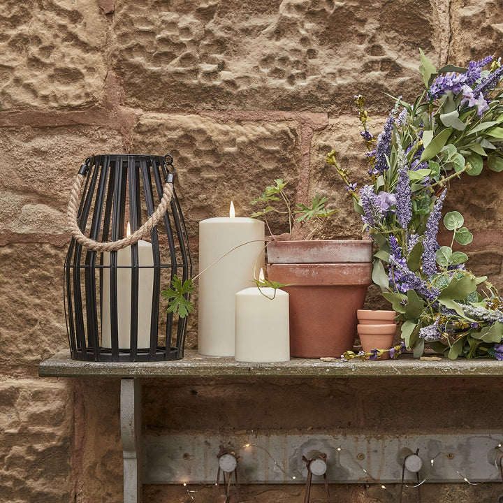 Double Lanterne de Jardin Canberra avec Bougies