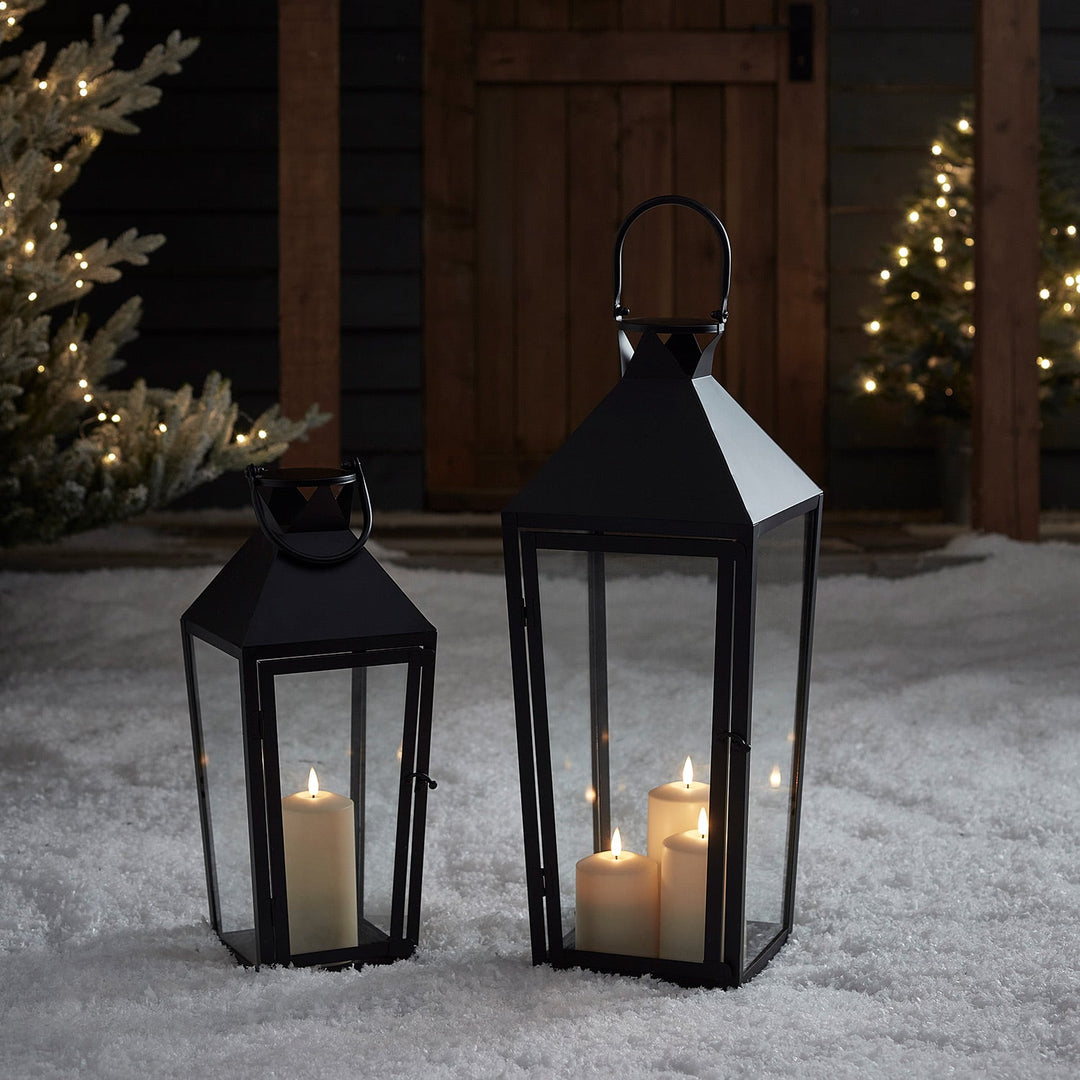 ÉclatNoir™ – Lanterne LED Haut de Gamme pour Jardin