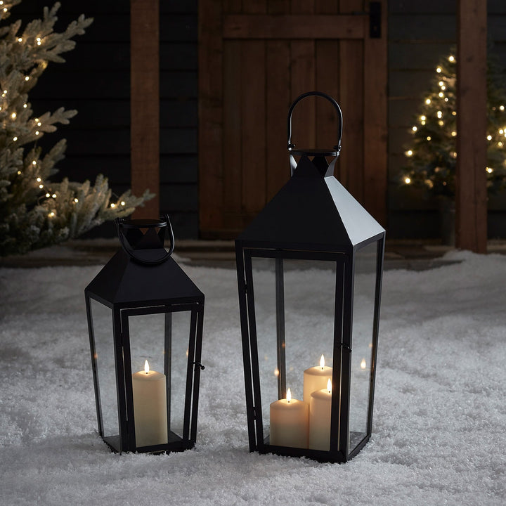 ÉclatNoir™ – Lanterne LED Haut de Gamme pour Jardin