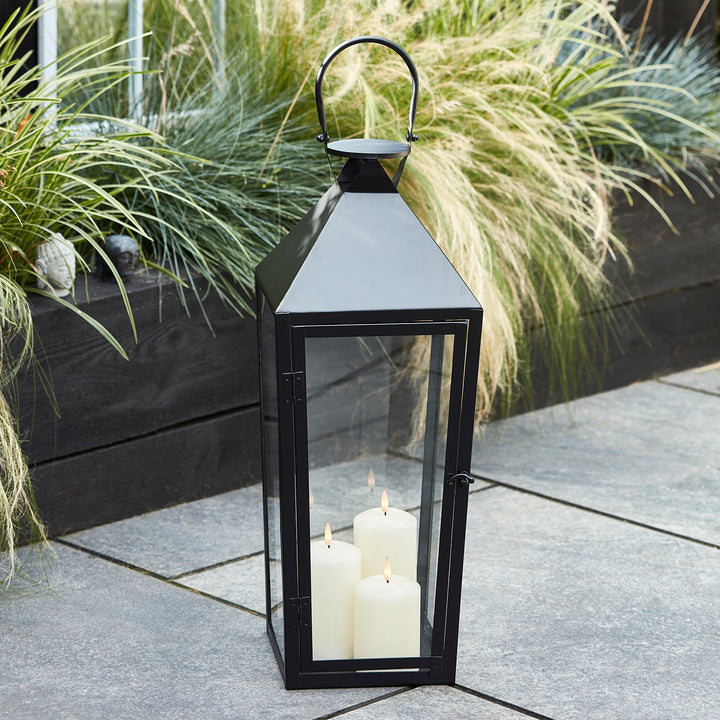 ÉclatNoir™ – Lanterne LED Haut de Gamme pour Jardin