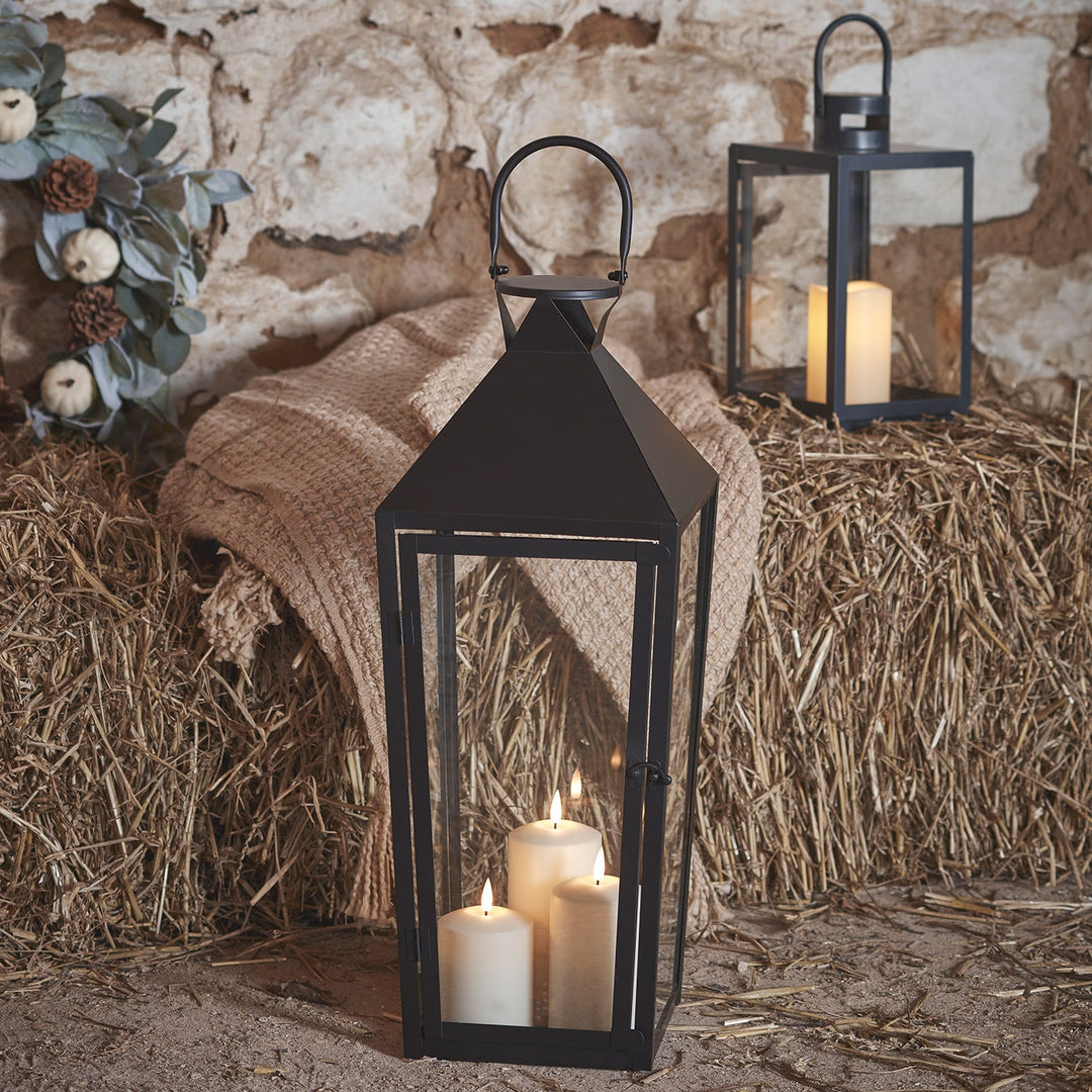 ÉclatNoir™ – Lanterne LED Haut de Gamme pour Jardin